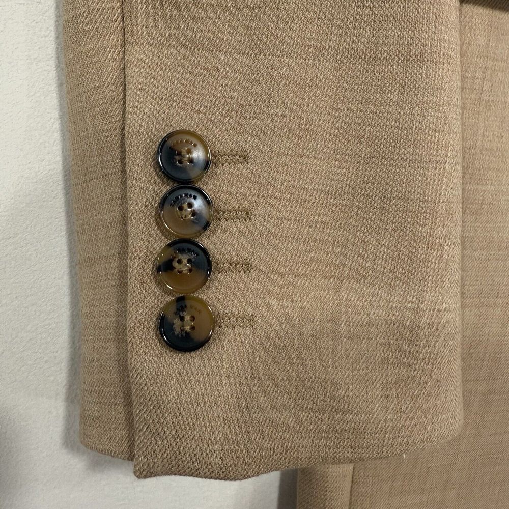 Zara Man Overcoat Blazer Brown Tan Men's L Bottom Closure - Picture 8 of 14